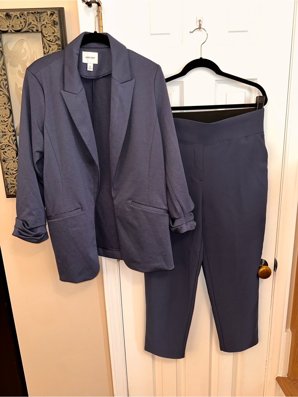 EUC Nine West Navy Blazer & Pants Set